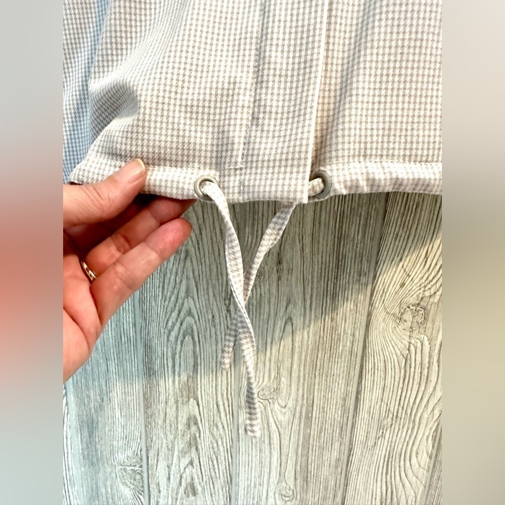 NEW! BRIXTON BEIGE GINGHAM LEEDS Jacket Womens Size Small Oversized NWT - Picture 11 of 16